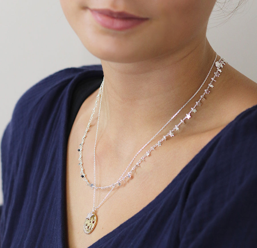 4193 - Silver Plated Star Necklace