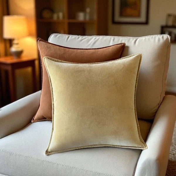 Fall Leaf, Stonewashed Velvet Cushion
