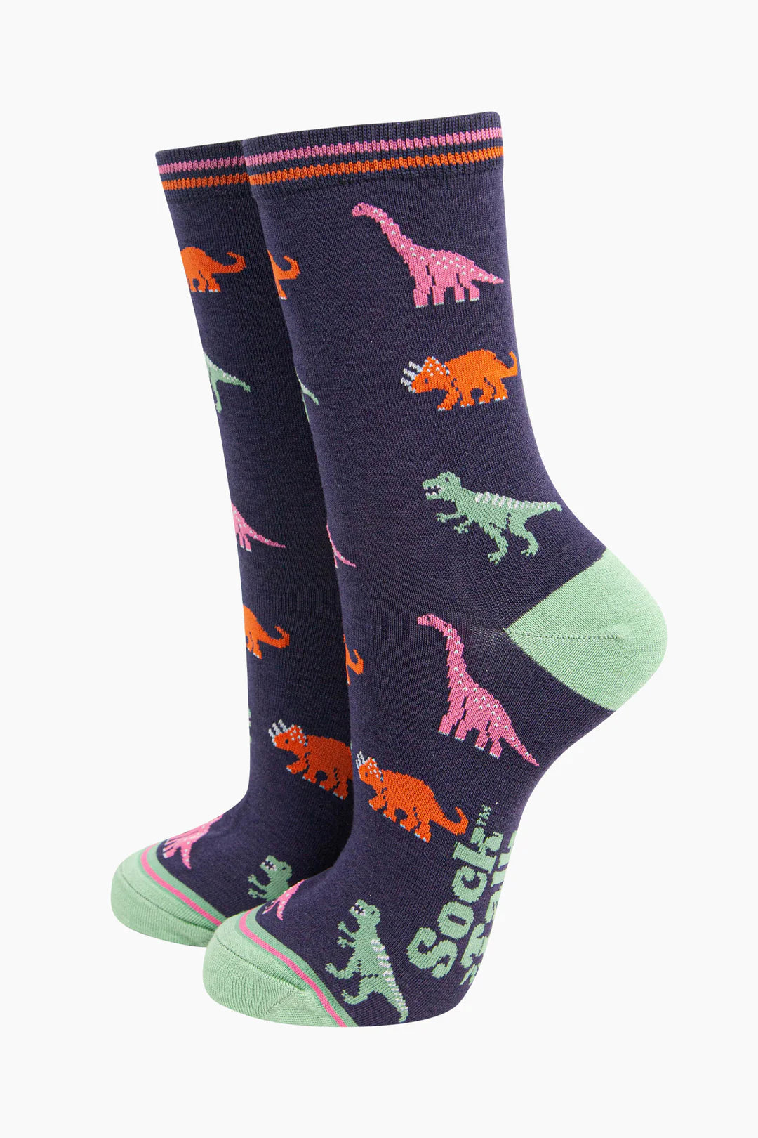 Women's Bamboo Socks - Jurassic Dinosaurs