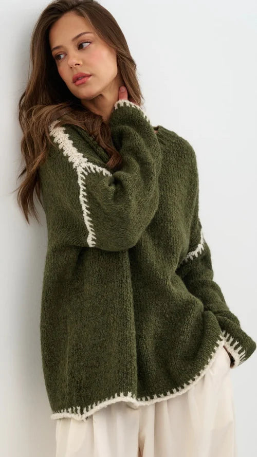 Cleo Jumper - Khaki