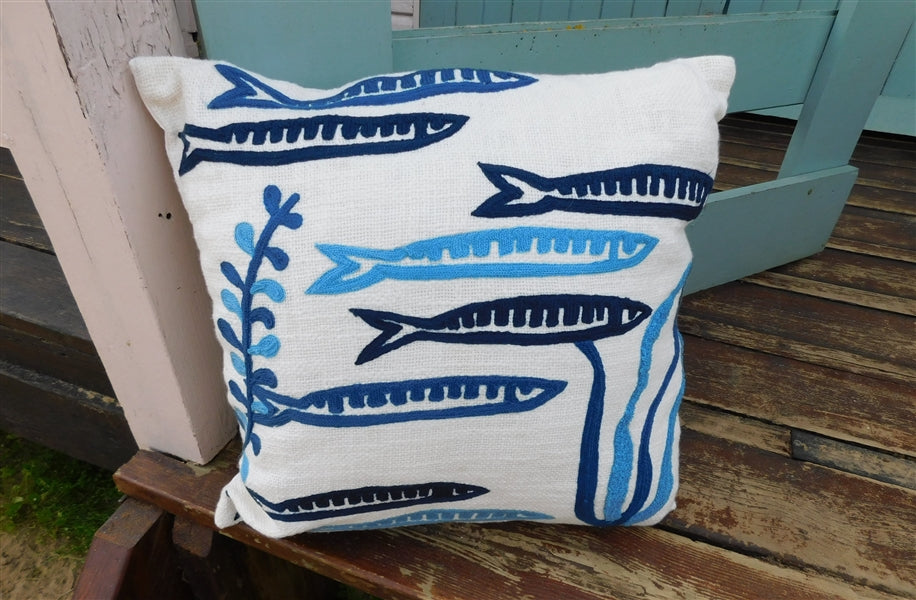 Sardines & Seaweed Cushion