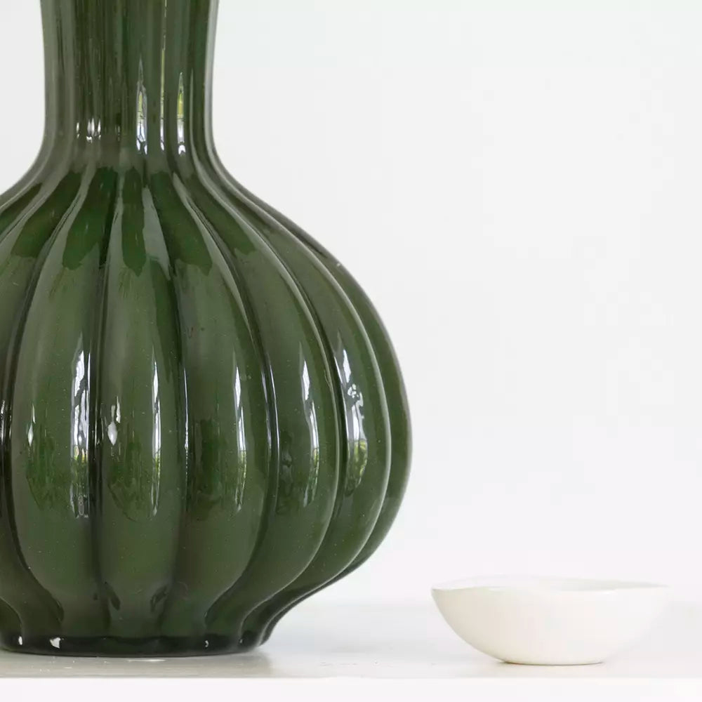 Harper, Glass Vase with Frill Trim