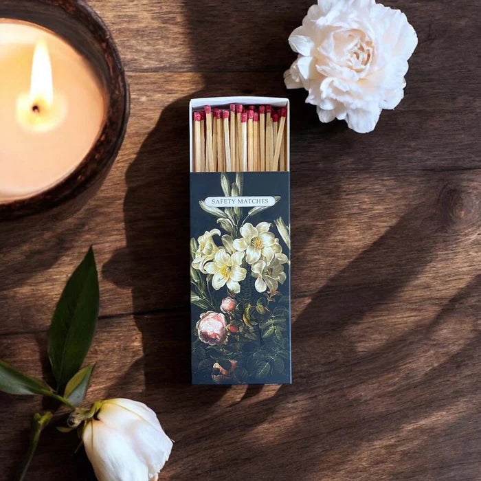Antique Floral Match Box