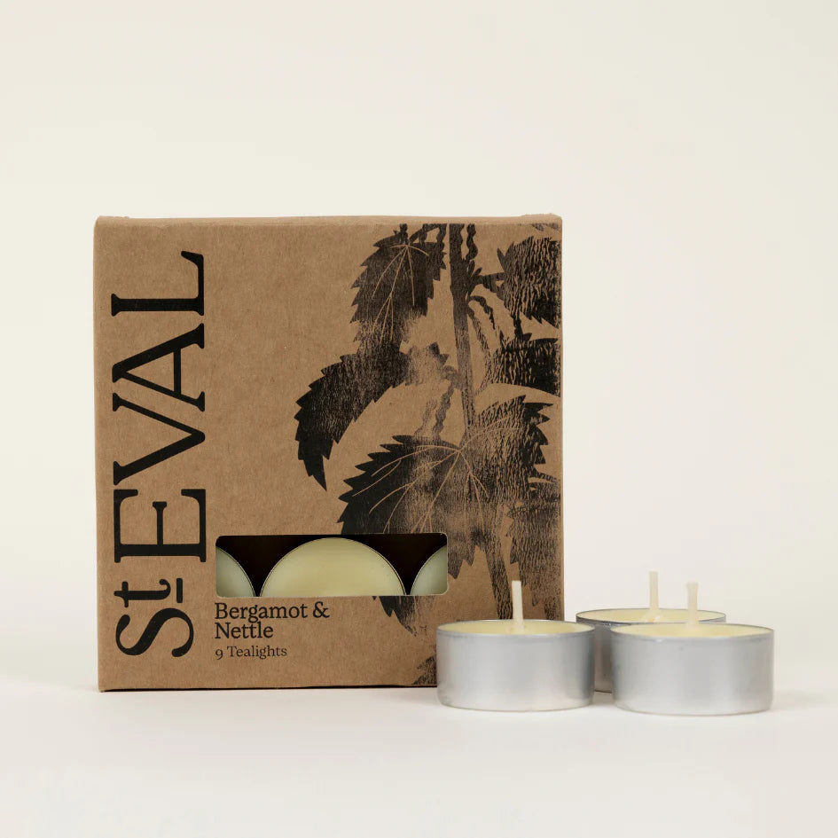 St Eval Scented Tealights, box of 9 - Bergamot & Nettle