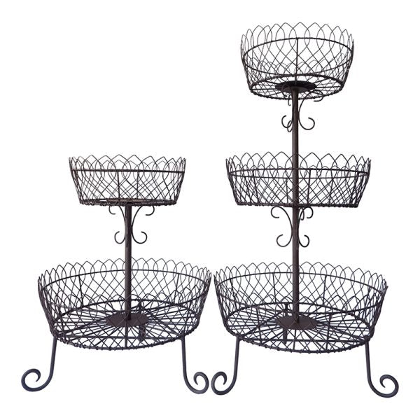 2-Tier Etagere in Antique Rust