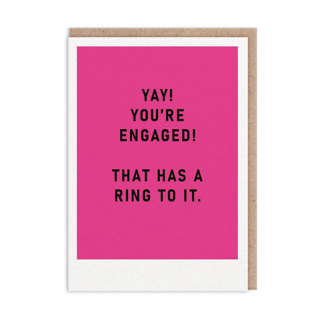 It's Got A Ring To It