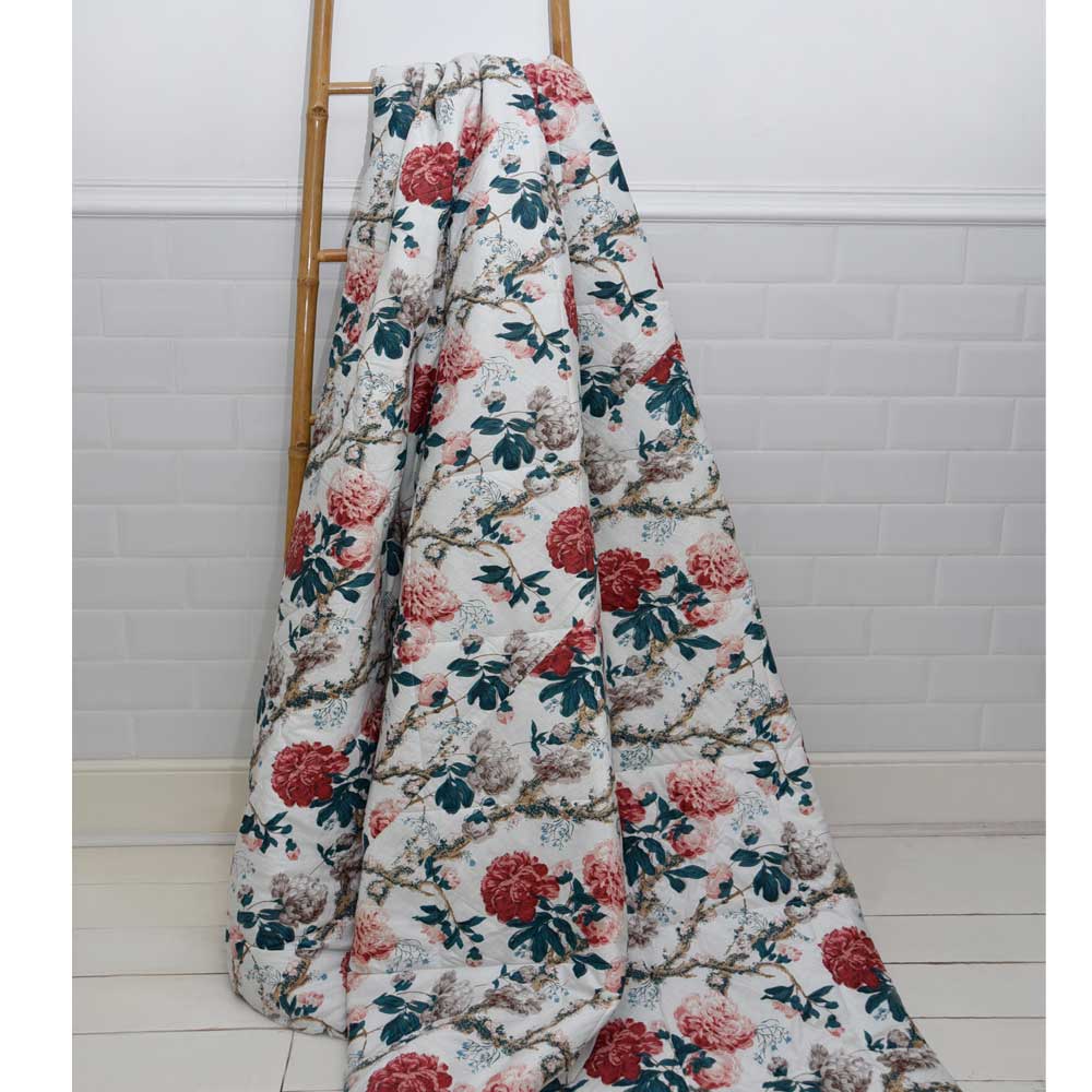Peony Print Quilt