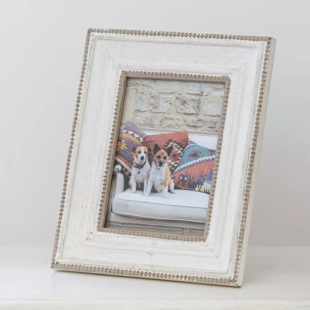 Beaded Wooden Photo Frame - 7x5'"