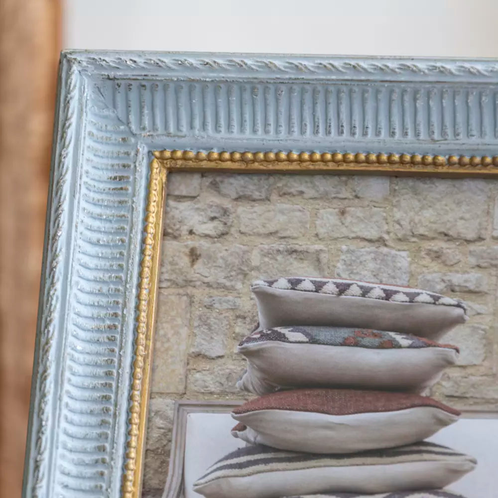 Decorative Wooden Photo Frame - Soft Grey - 7x5"