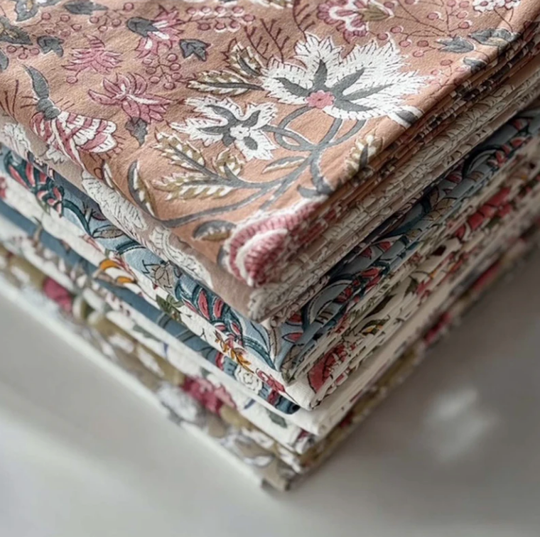 Soft Putty Pink Floral Tablecloth
