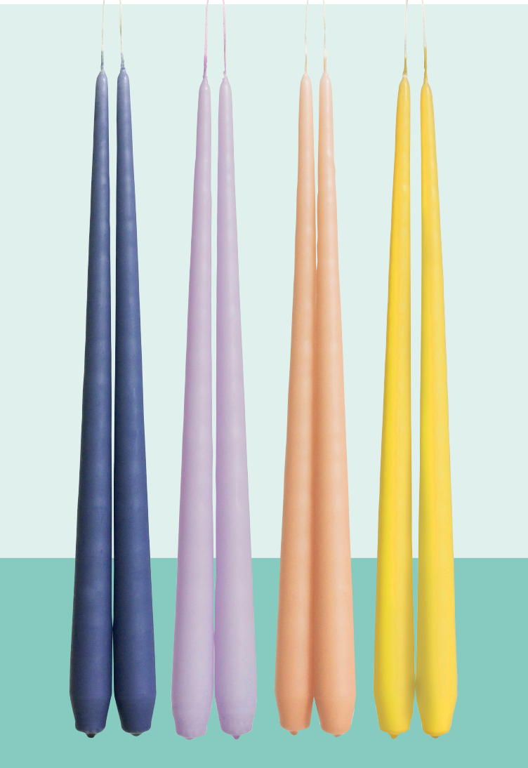 Charles Farris, Pair of Tapered Dinner Candles