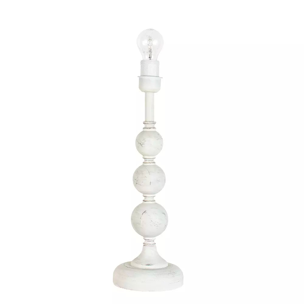 Thea, Antique White Lamp Base