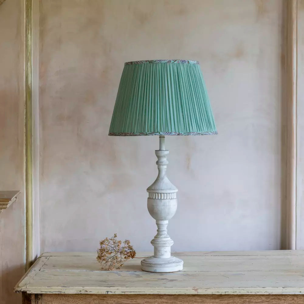 Augusta, Antique White Lamp Base