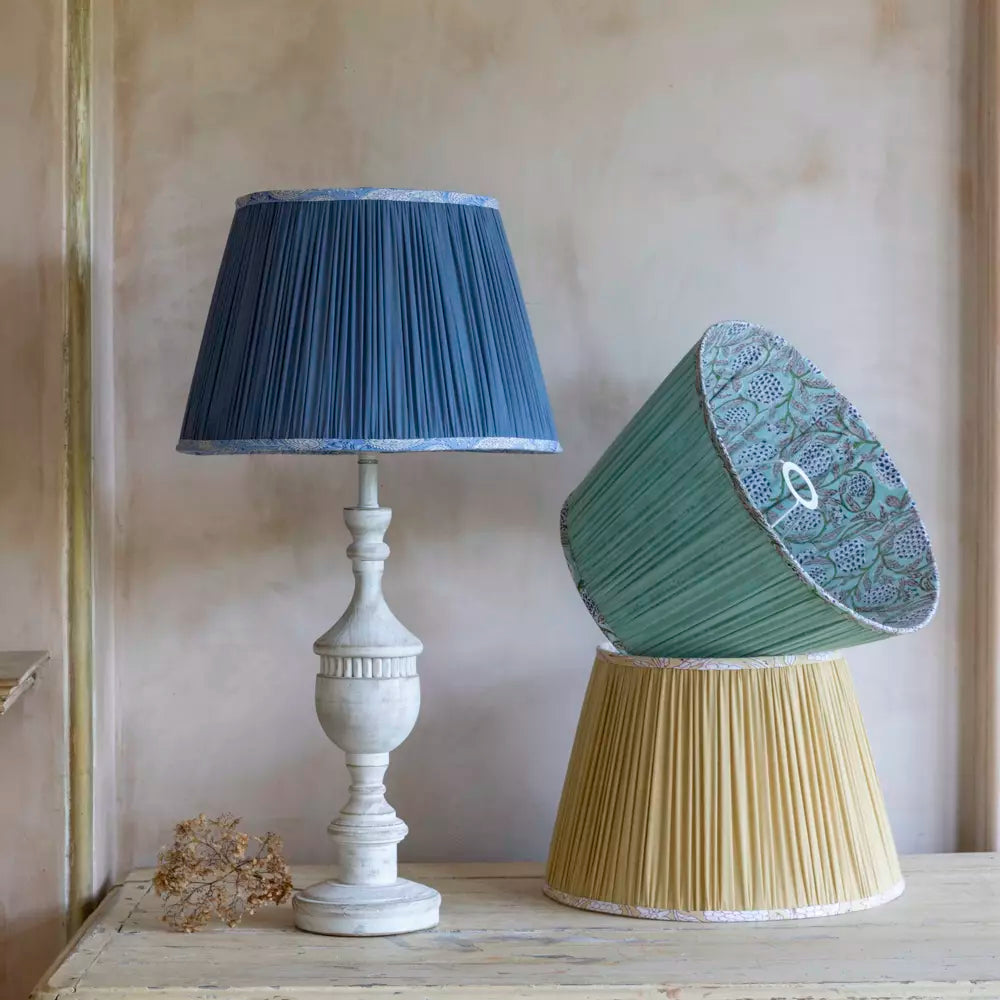 Augusta, Antique White Lamp Base