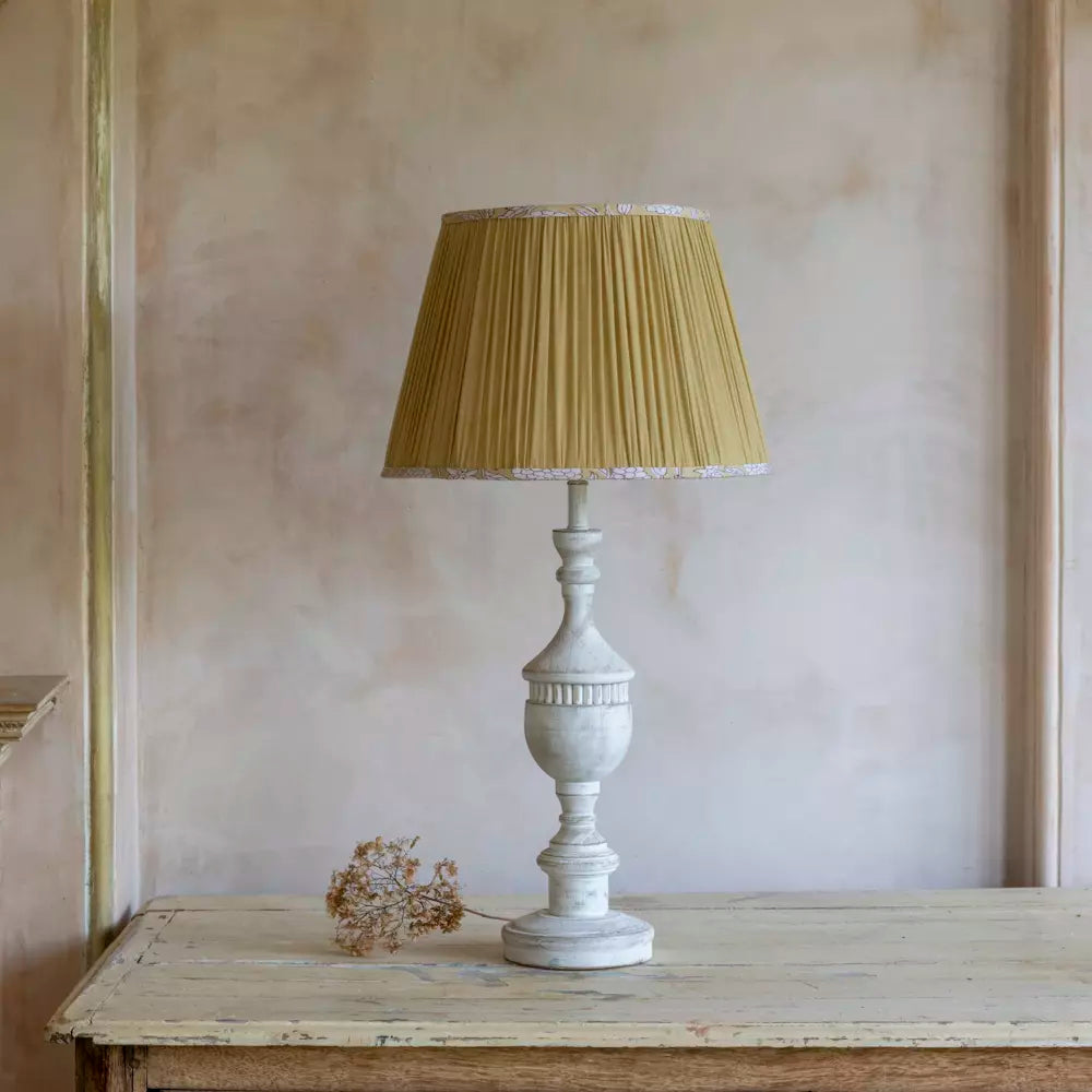 Augusta, Antique White Lamp Base