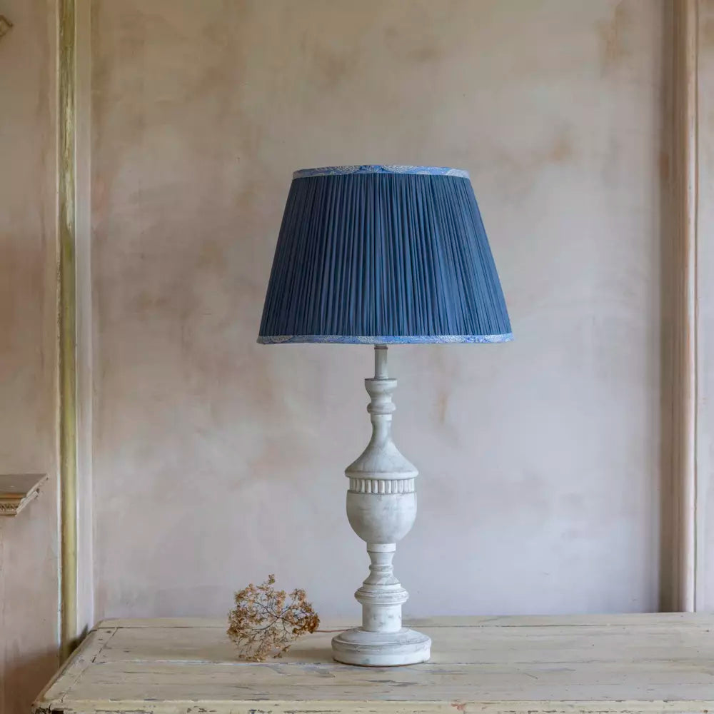 Augusta, Antique White Lamp Base