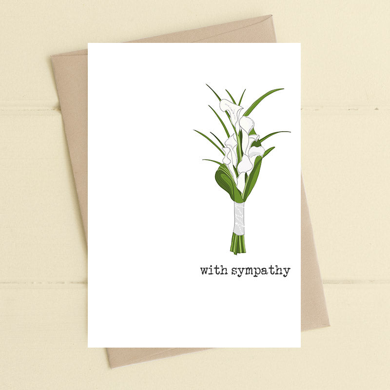 With Sympathy Lilies