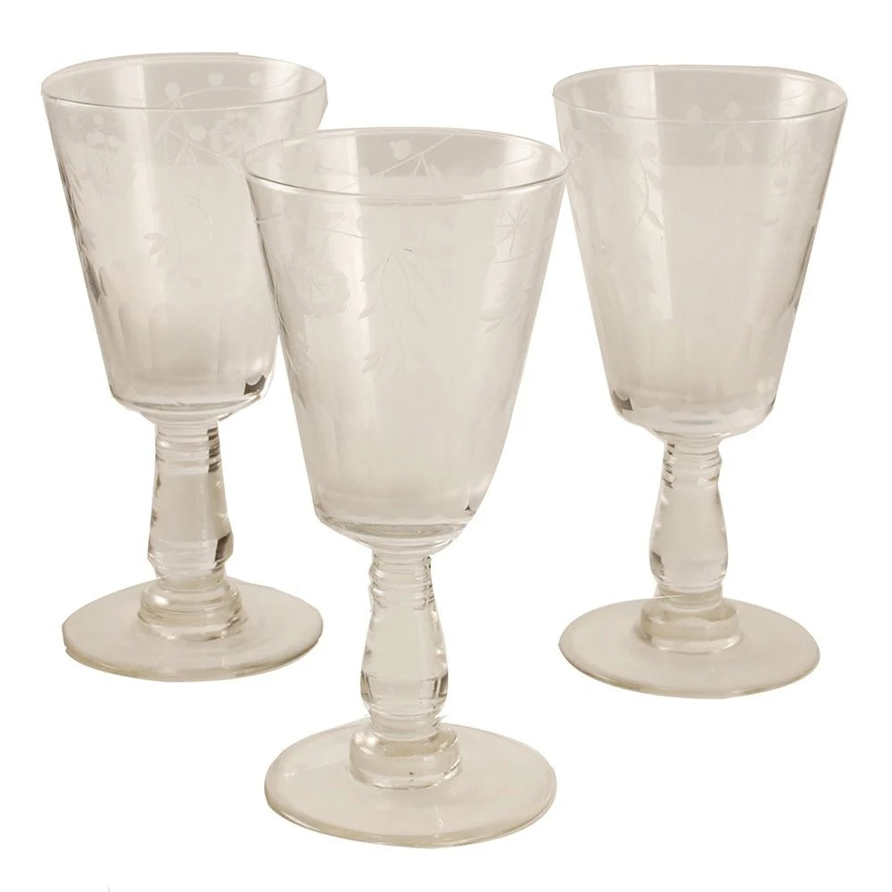 Wine Glass - Etched