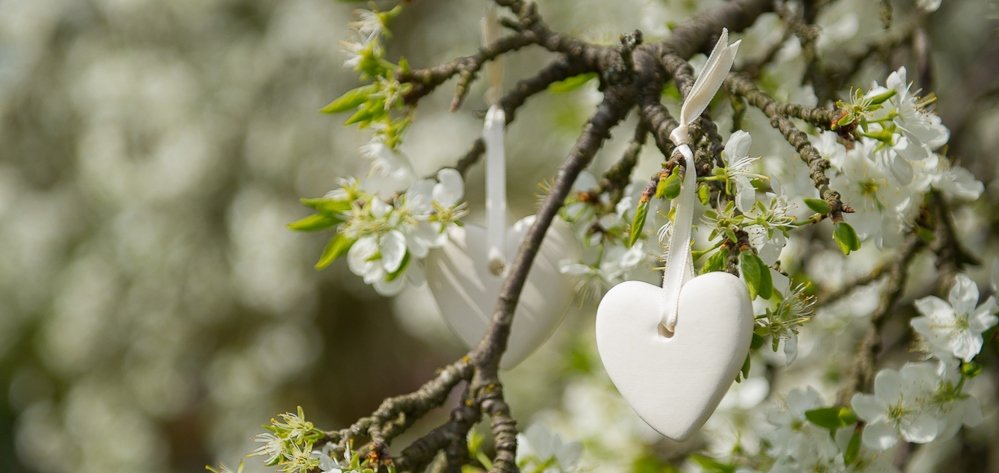 Scented Ceramic Heart - Cloud