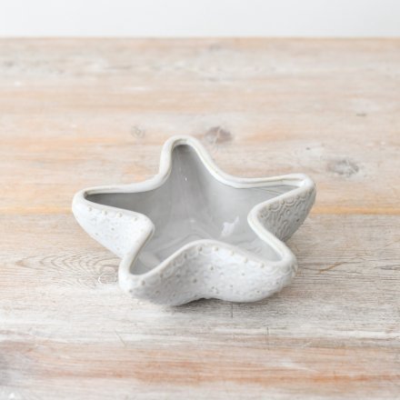 Glazed Starfish Pot