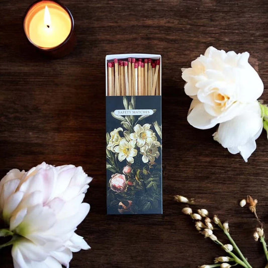 Antique Floral Match Box