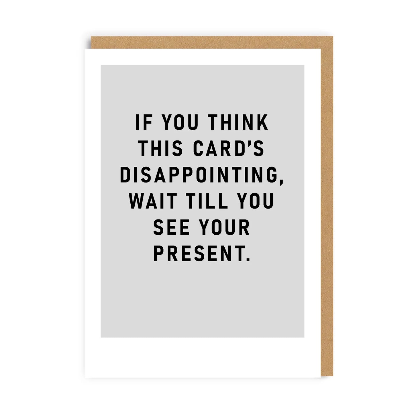 Disappointing Card
