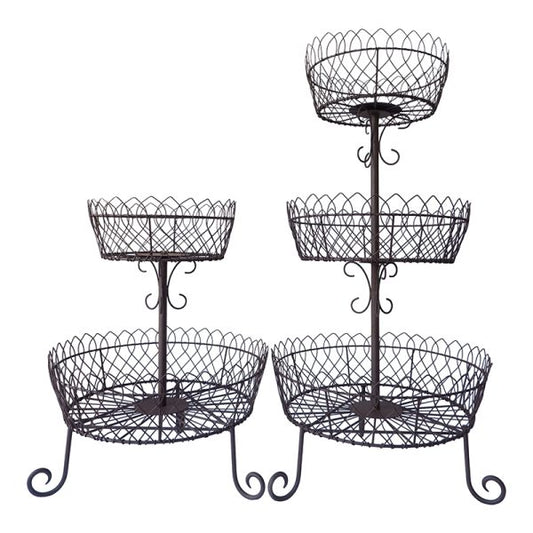 3-Tier Etagere in Antique Rust