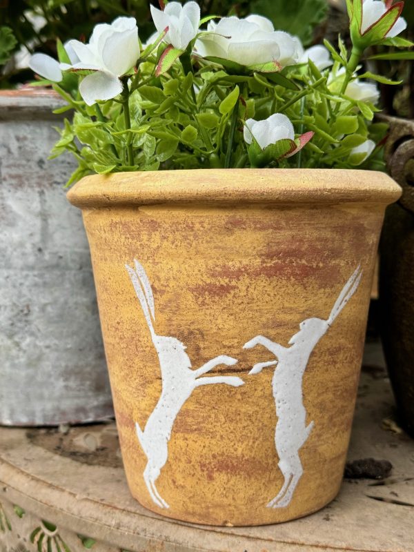 Playful Hare Plant Pot