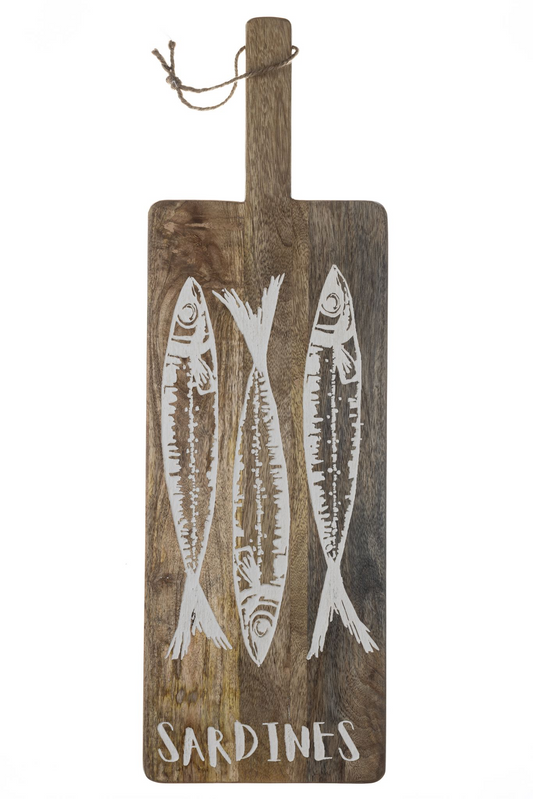 Etched ‘Sardines’ Chopping Board