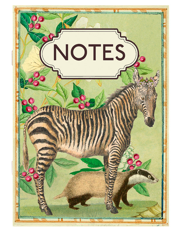 Notebook - Zebra & His Friend Badger
