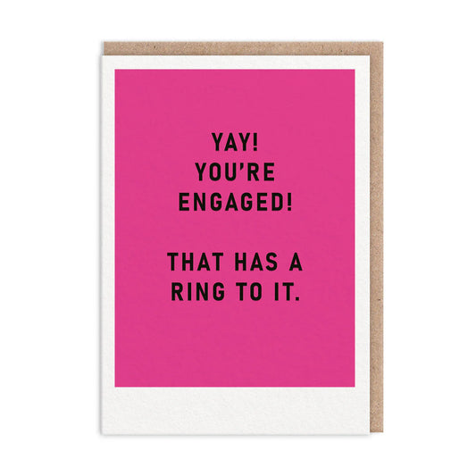 It's Got A Ring To It