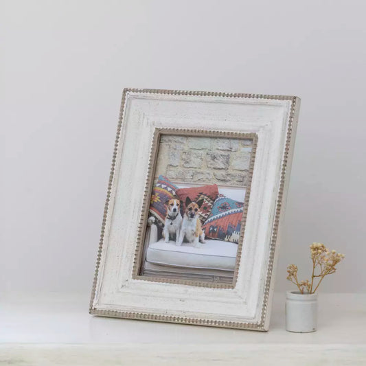 Beaded Wooden Photo Frame - 7x5'"