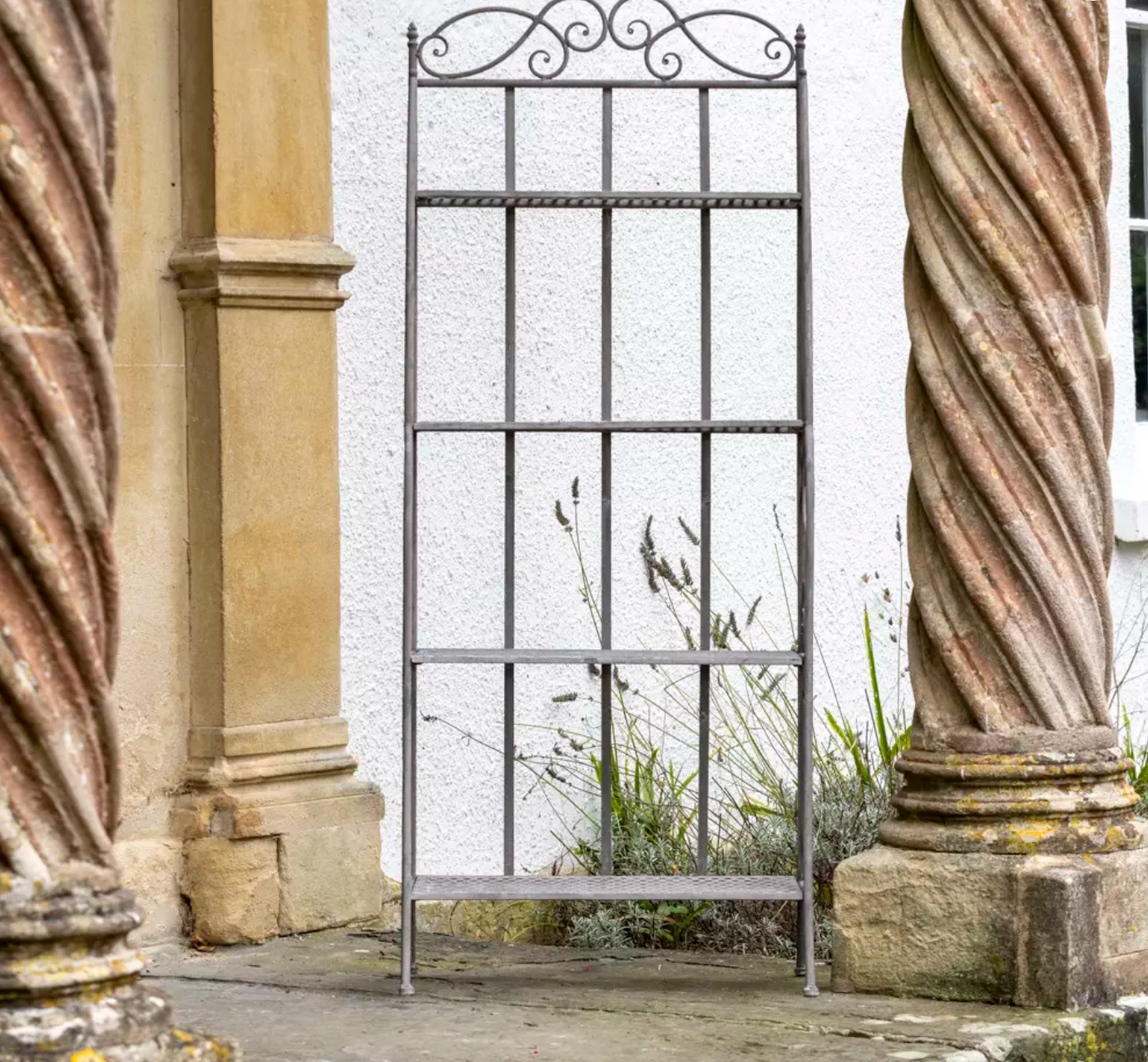 Ornate Metal Plant Stand / Bookcase