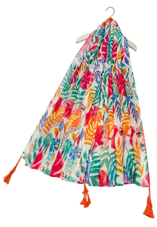 Scarf - Tropical Parrot
