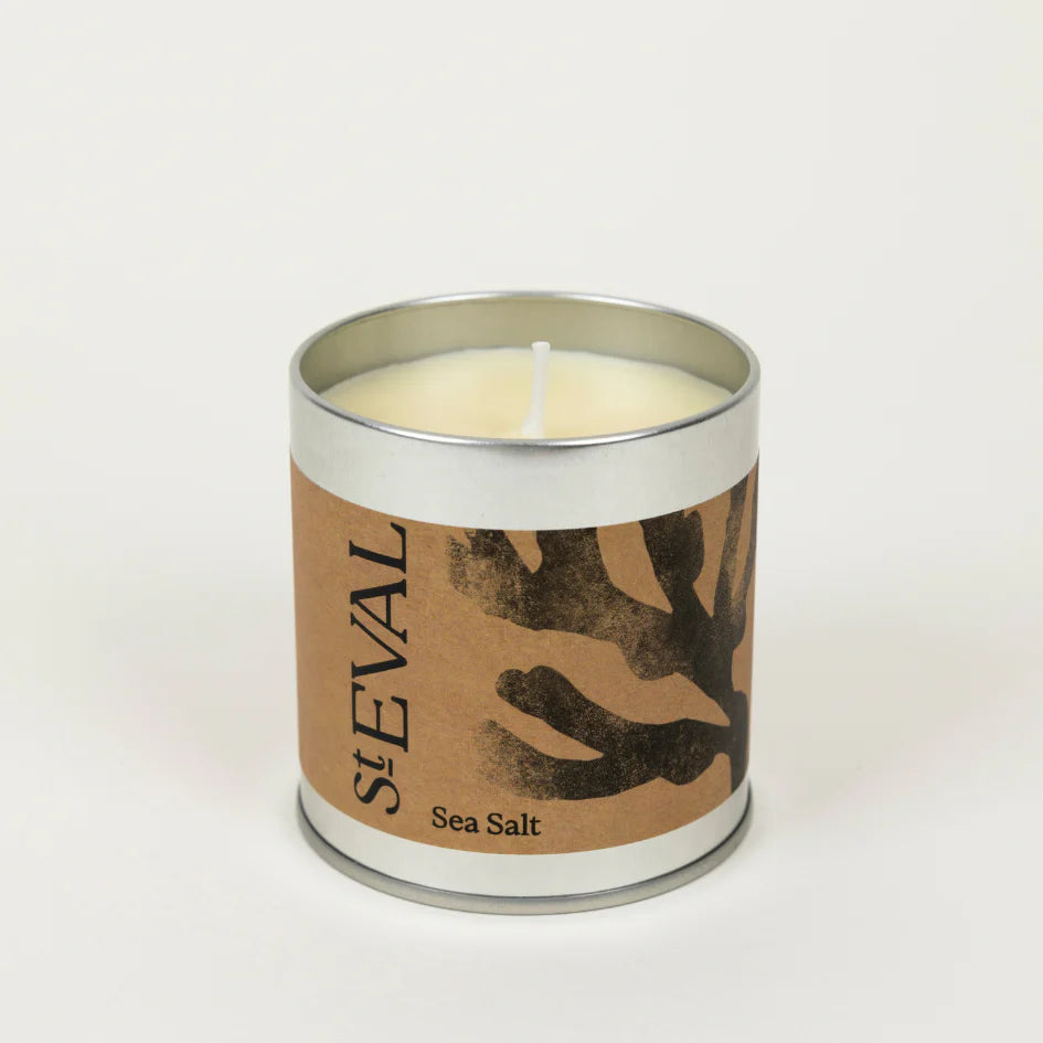 St Eval Scented Tin Candle - Sea Salt
