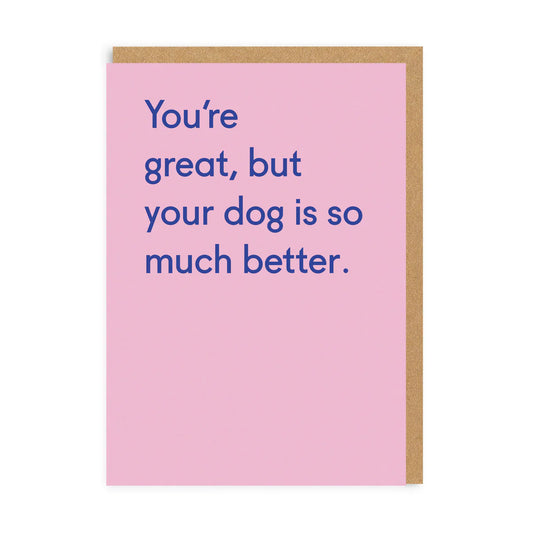 You're Great But...