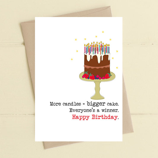 More candles, bigger cake