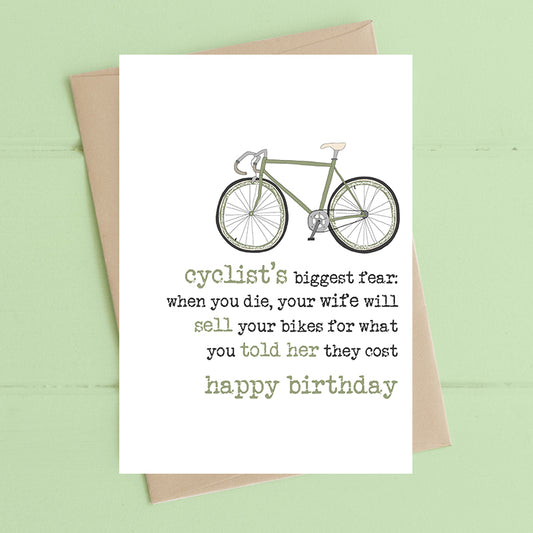 Cyclists biggest fear